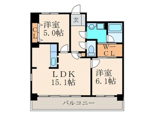 嵐山ツインビル東館の物件間取画像